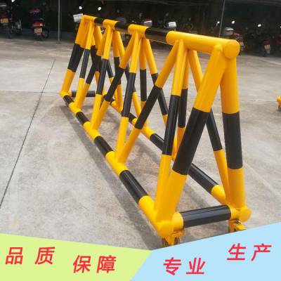 3米长防撞移动拒马路障 烤漆贴膜黄黑相间铁马