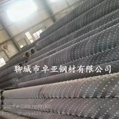上海降水井管 377桥式滤水管 打井钢花管打孔车丝