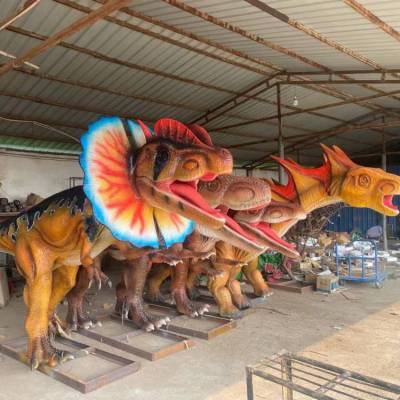 手工制作硅胶仿真动物出售 全身硅胶恐龙雕像出租租赁