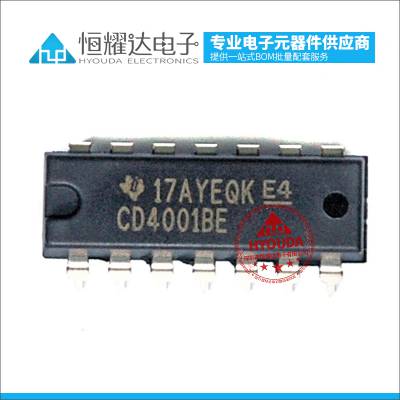 ֱ CD4001BE 2˻ DIP14 ******TI