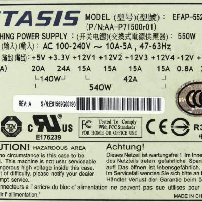 ETAISIS EFRP-553V3 550W NF290D2 NF5220 浪潮服务器电源模块