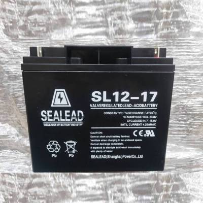 SEALEAD西力达蓄电池SL12-17铅酸免维护12V17AH医疗设备UPS电源