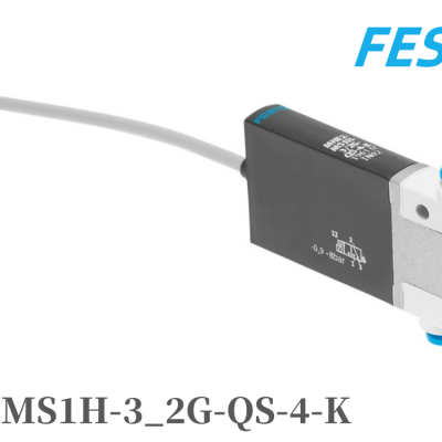 FESTO电磁阀MHE2-MS1H-3_2G-QS-4-K 两位三通 常闭 单稳态