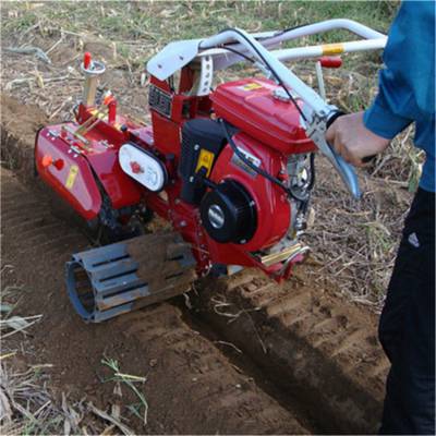 葱姜蒜前置开沟培土机定制烟草小型开沟施肥机配件