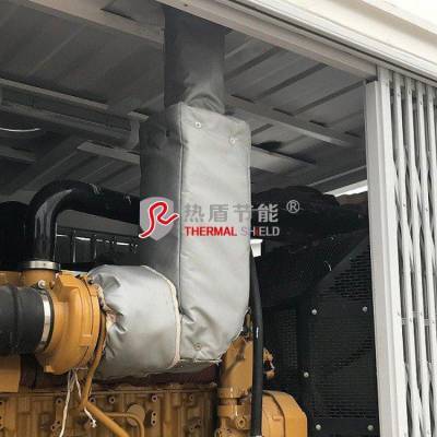 排气歧管隔热罩 排气管隔热套 发动机保温套 淄博热盾 厂家配套