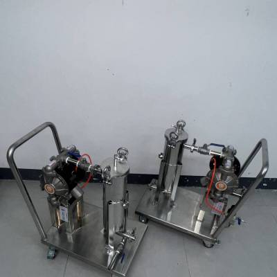生产不锈钢液体管道过滤器移动式小推车过滤器环保304不锈钢5级过滤耐高温耐腐蚀油墨高精度