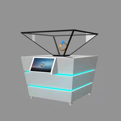 全息投影展柜3d玻璃成像触摸屏互动展厅定制展柜三维立体金字塔幻影