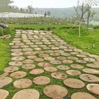 民间古旧石磨盘 田园景区石磨片铺路 刻字摆件