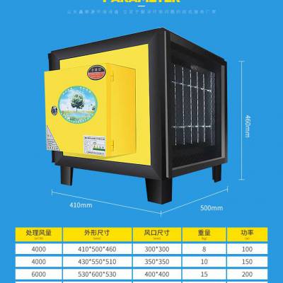 油烟净化器小风量4000静电式高空排放型