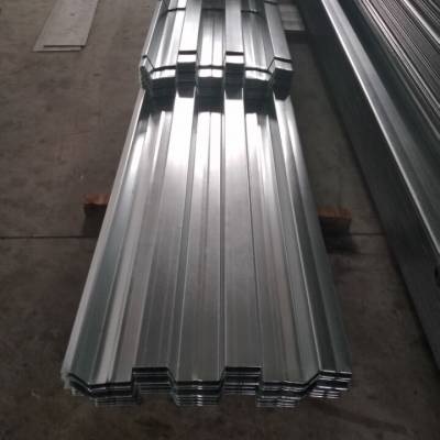 厂房钢结构镀铝锌压型板760/750/820压型彩钢板 白灰银色氟碳彩涂钢板
