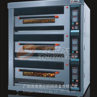 面包店专用机械板烤炉 深圳煤气面包烤炉价格