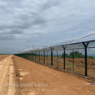 坤贤供应 机场隔离网 飞机场防护围墙网 机场钢筋网围界 价格优惠
