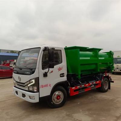 车厢可卸式鸡粪运输车 环保无滴漏清运养殖粪污粪便自卸车 国六***