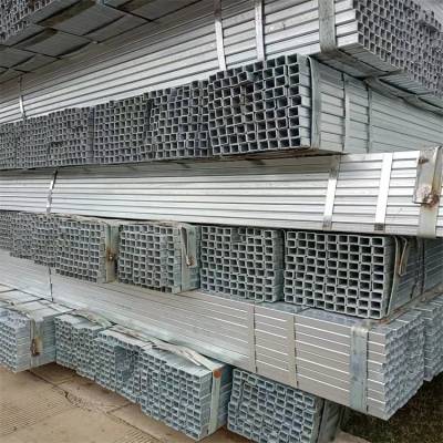 昆 明钢材批发市场方管经销商 护栏结构用20*30 20*40镀锌方矩管卖价