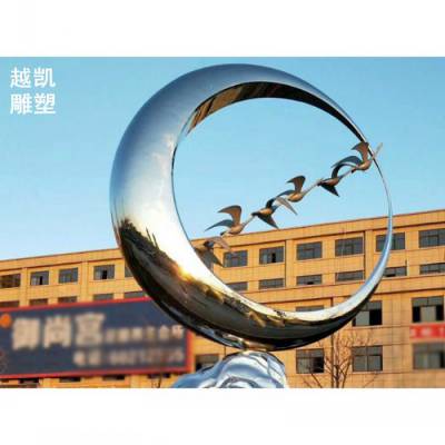 地雕圆环雕塑生产厂家 房地产展品 选定圆环雕塑