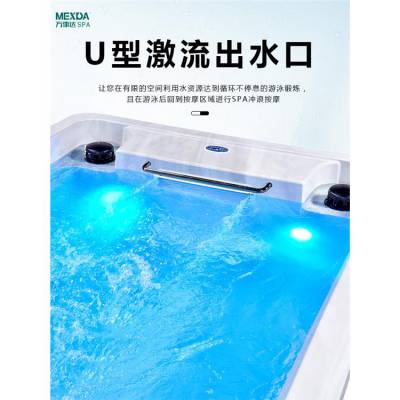 酒店民宿别墅家用智能浅水池小型一体冲浪按摩节省空间布局