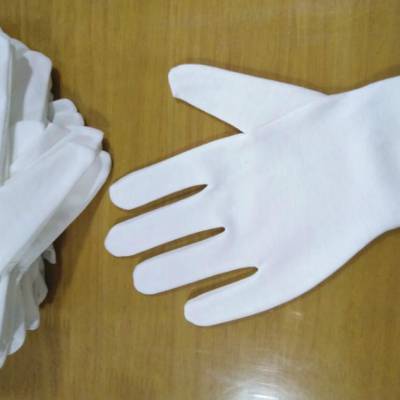 针织白布手套即芳牌DW-2型材料好做工好手戴舒服美观耐用