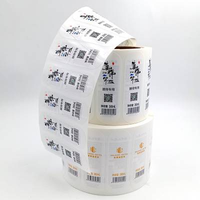 印刷厂定制双面矿泉水瓶贴防水珠光膜合成纸贴纸纯净水不干胶标签
