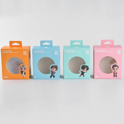 小风扇包装盒纸盒 儿童礼物玩具包装盒 定制彩色印刷开窗纸盒 厂家鑫富康彩印