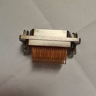 锦宏牌 PCB弯插座 J30J-74ZKWP7-J 弹性麻花插针 矩形连接器