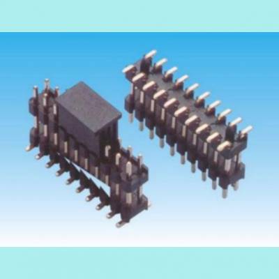 威联创供应2.54MM排针连接器 双排多塑贴片 SMT 立式贴片
