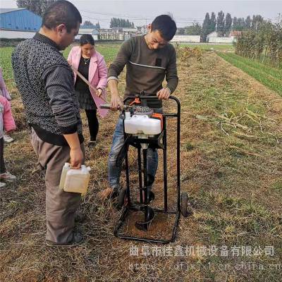 山药植树挖坑机 种植树打坑机 佳鑫轻便钻眼机品牌