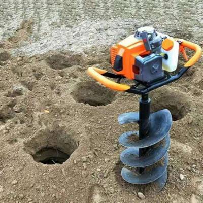 园林苗圃挖坑机 各种钻头汽油打孔机 手提式地钻