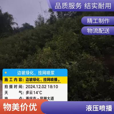 郁林承接客土喷播 道路防滑坡工程 植草挂网喷浆 耐侵蚀牢固透气