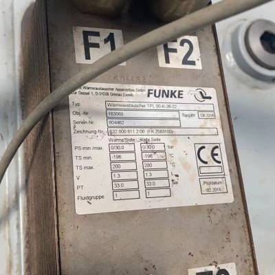 德国FUNKE优质换热器 TPL 01-L-22-12用于食品和制药行业使用