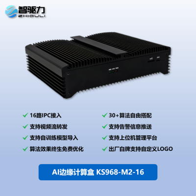 16路AI算法盒子边缘计算盒计算机视觉智能安防智慧园区智慧矿山智慧校园