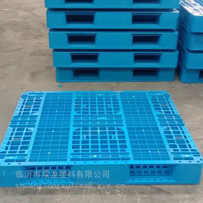 双龙塑料托盘生产厂家 1210网格川字塑料托盘