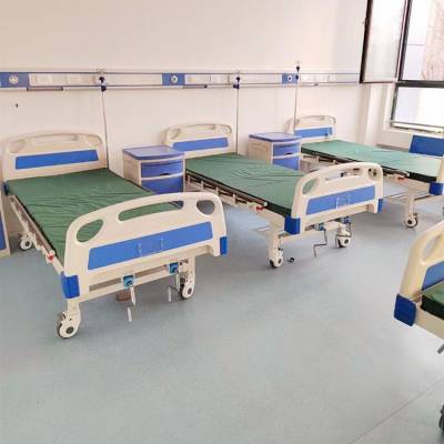 铭康-ABS床头柜-医院病房床旁桌-方舱医院隔离点单摇床