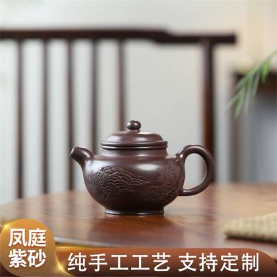 掇枳 紫砂壶使用寿命长经茶水泡 茶道工艺凤庭