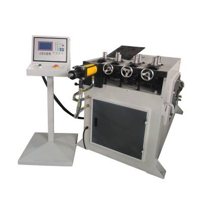 大棚不锈钢盘管机 角铁全自动数控方管卷圆机 七轮卧式滚圆机