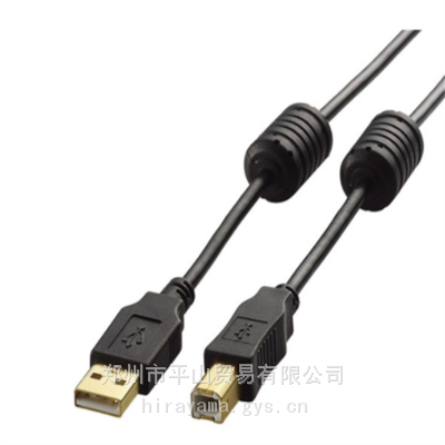 日本ELECOM宜丽客U2C-BF50BK 具有吸收高频噪声效果的延长USB线缆