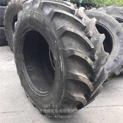 厂家供应农用钢丝子午线轮胎520/70R38R-1拖拉机轮胎 配钢圈