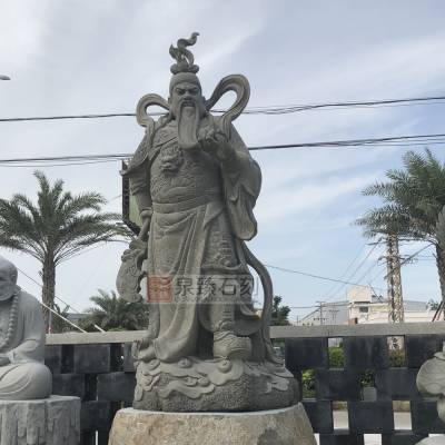 伽蓝菩萨石雕 关公石雕 福建石雕佛像批发