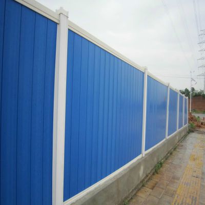 环保施工围挡 优质PVC工地隔离护栏 美观坚固尺寸可定制