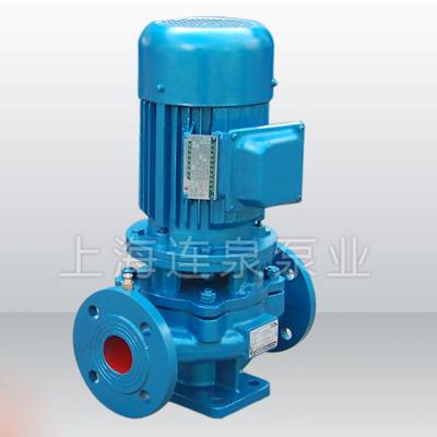 上海连泉泵业GW管道式高效无堵塞排污泵为立式单吸单级离心泵