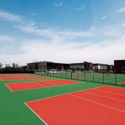 弹性网球场硅PU 塑胶面层硬地涂篮翻新划线设计亿傲泰体育