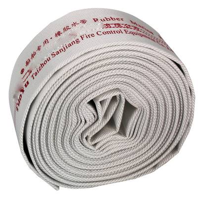 识坚消防器材25米带卡扣消防水带聚氨酯软管水带65mm口径高压水带