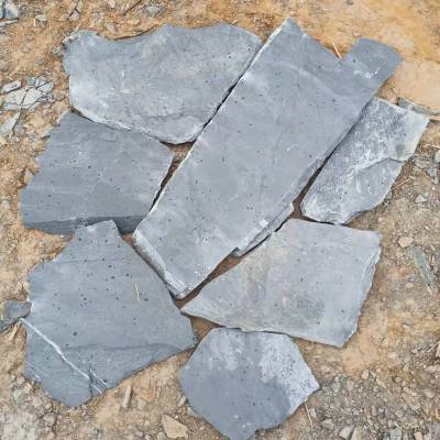 供应新乡市人行街道碎拼仿古石无规则片石页岩石板
