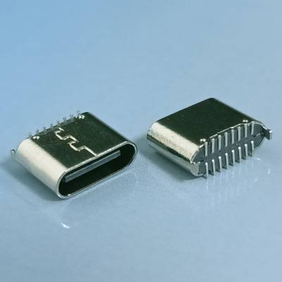 USB TYPE-C-16P 立贴 两固定 脚L=6.5mm