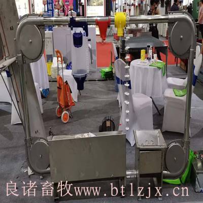 良诸直销 大型养猪场自动喂料线 不锈钢料线 猪场自动上料设备价格