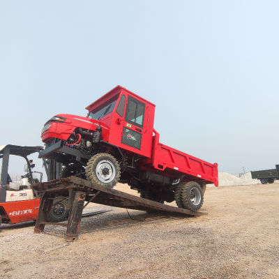 松龙重工 四川定制单缸25马力四驱自卸工程车 翻斗车
