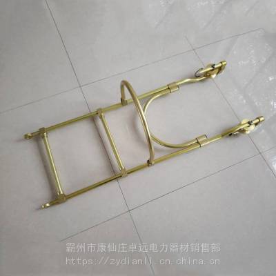 带滑轮单线软爬梯 铝合金软梯头电力单线软梯头单线飞车高空软梯头