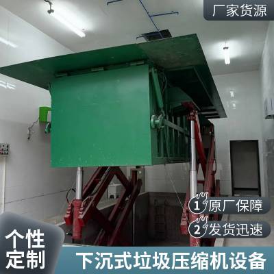 下沉式垃圾压缩中转站车间产图 下沉式垃圾压缩站（机）案例图