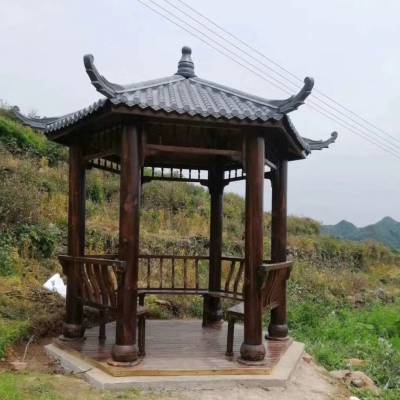 广东河源 防腐木亭 塑木凉亭 防腐木木屋价格