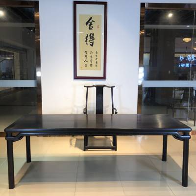 中式书法桌仿古家具 画案书画桌明式 东非酸枝实木书桌简约