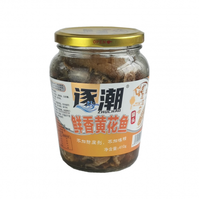 青岛逐潮食品优质黄花鱼罐头410g